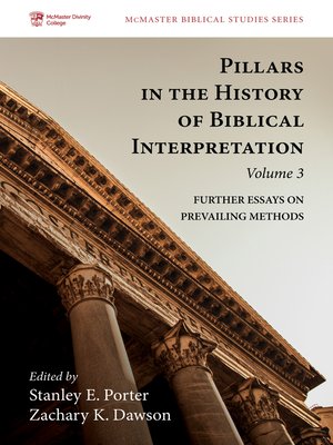 cover image of Pillars in the History of Biblical Interpretation, Volume 3